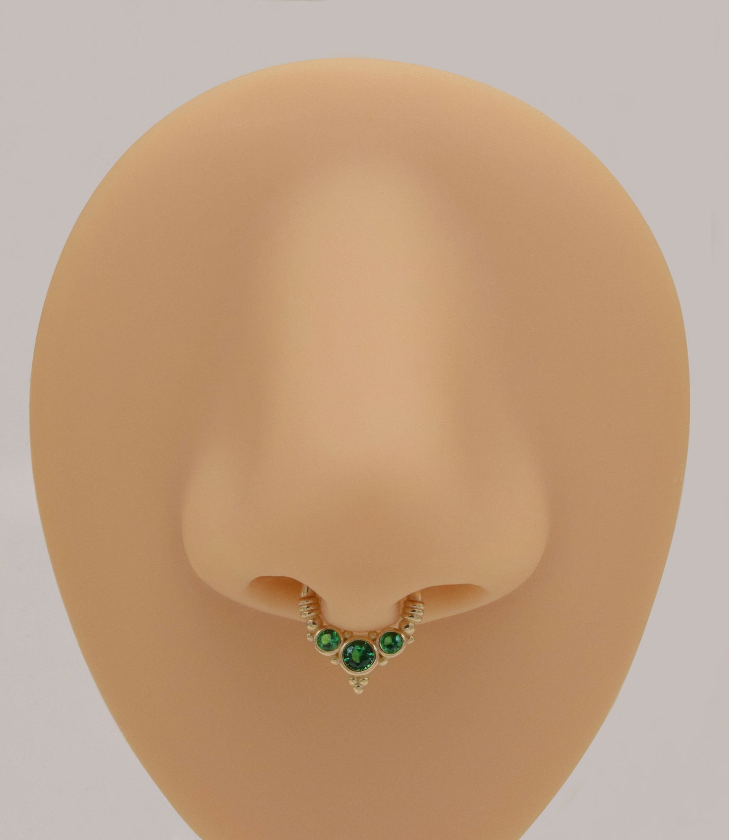 14K Solid Gold Septum Hoop 16g