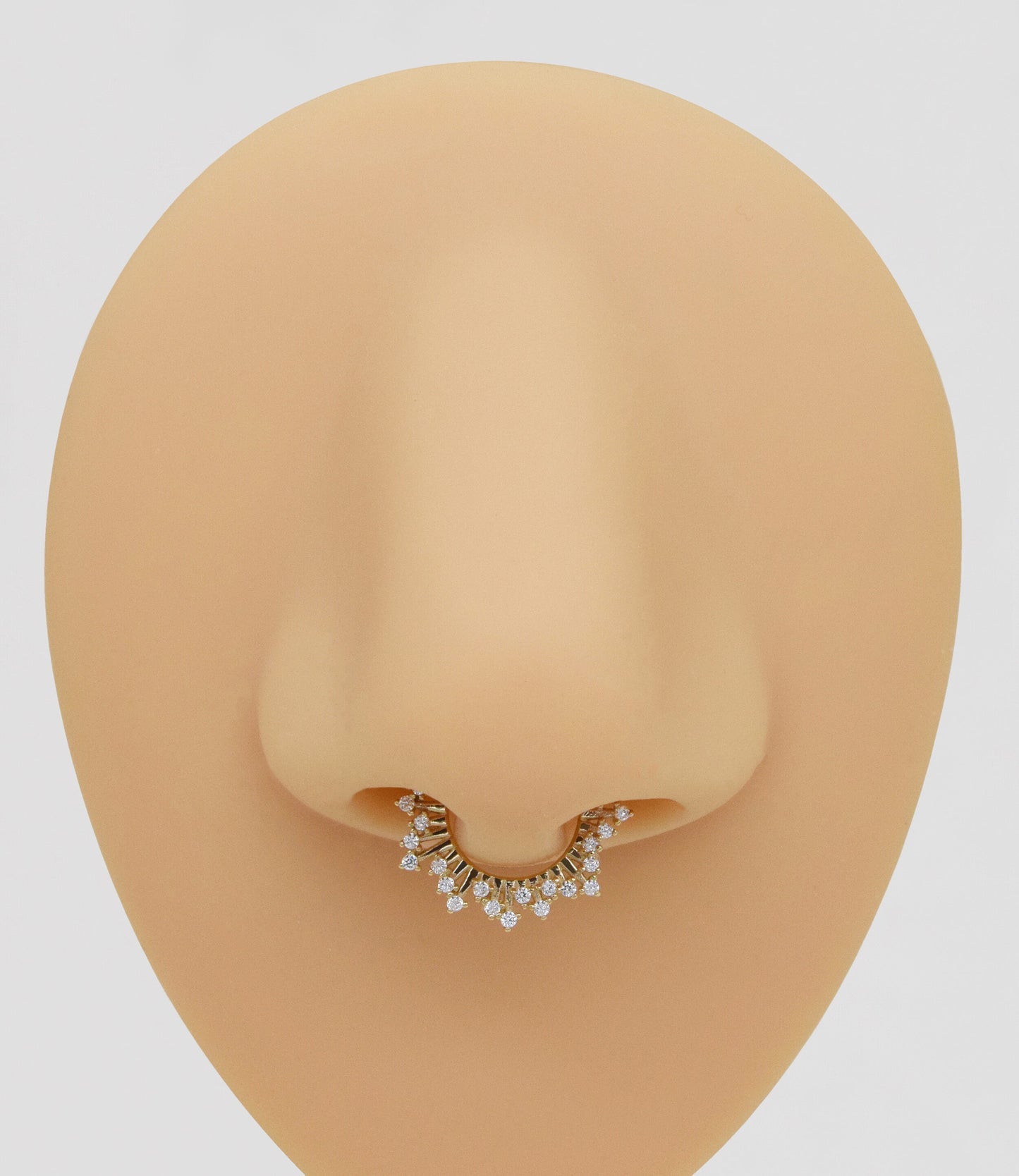 14K Solid Gold Hoop Earring 16G