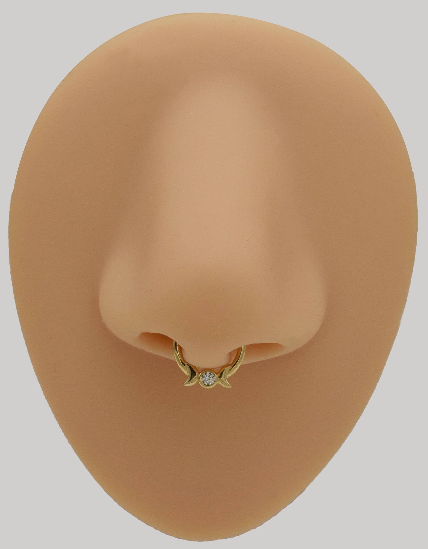14K Solid Gold Candy Hoop Piercing Cartilage Septum Conch Daith 16g