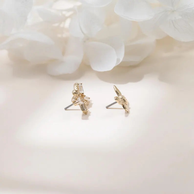 14K Gold Butterfly Cartilage Stud