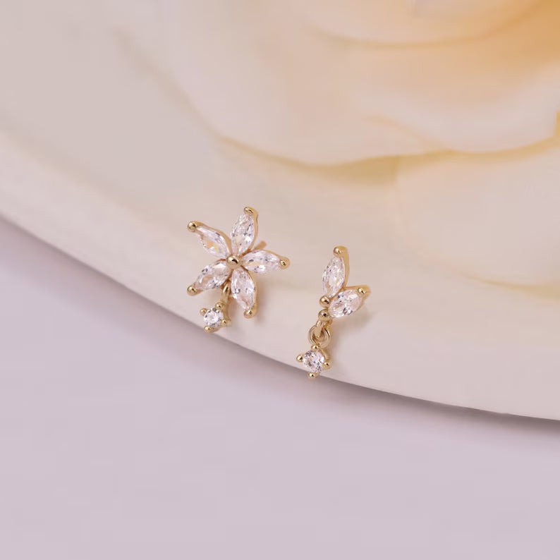 14K Gold Tragus Conch Drop Earring