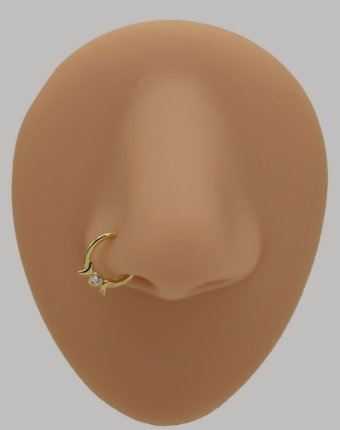 14K Solid Gold Candy Hoop Piercing Cartilage Septum Conch Daith 16g