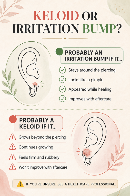 Piercing Bump or Keloid? Know the Difference 👂✨